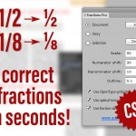 InDesign script correct fractions